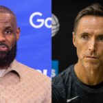 LeBron James (L) and Steve Nash (R)