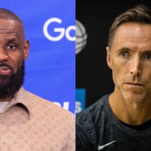 LeBron James (L) and Steve Nash (R)