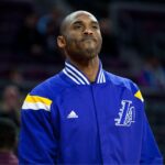 Los Angeles Lakers guard Kobe Bryant (24) warms up before the game against the Detroit Pistons at The Palace of Auburn Hills