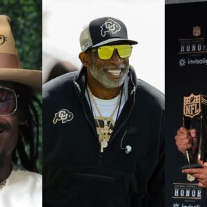 Cam Newton (L), Deion Sanders (M), and Jayden Daniels (R).