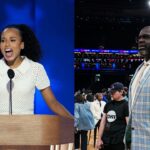 Kerry Washington (L), Shaquille O'Neal (R)
