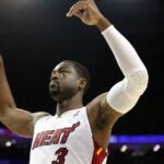 Dwyane Wade of the Miami Heat gestures as he and his teammate compete against the Los Angeles Clippers during their second match of their NBA Basketball Herren USA China Games in Shanghai, China, 14 October 2012. | Credits- IMAGO / Imaginechina