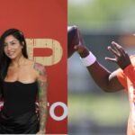 Travis Hunter, Leanna Lenee and Shedeur Sanders