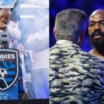 Daniel Cormier (L), Jon Jones (R)