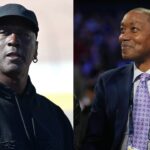 (L) Michael Jordan (R) Isiah Thomas