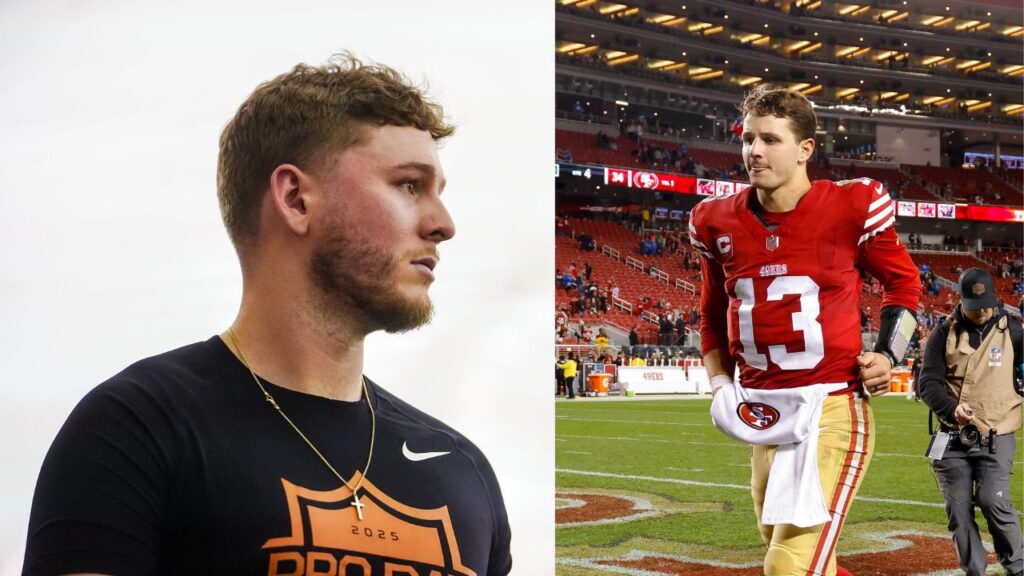 Quinn Ewers and Brock Purdy