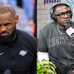 LeBron James (L) and Shannon Sharpe (R)