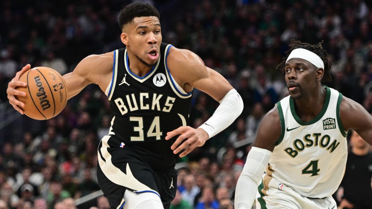 Giannis Antetokounmpo and Jrue Holiday