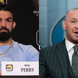 Mike Perry (L), Conor McGregor (R)
