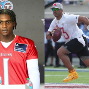 Cam Ward and Russell Wilson