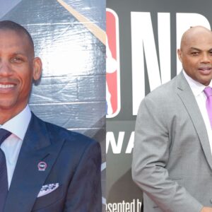 Reggie Miller (L) and Charles Barkley (R)