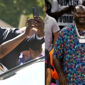 Michael Jordan (L) and Shaquille O'Neal (R)