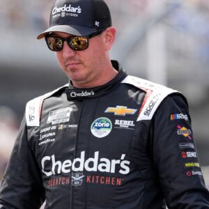 NASCAR Cup Series driver Kyle Busch (8) during intros during the Goodyear 400 at Darlington Raceway.