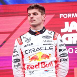 VERSTAPPEN Max (ned), Red Bull Racing RB21, portrait podium celebration during the Formula 1 Lenovo Japanese Grand Prix 2025, 3rd round of the 2025 FIA Formula One World Championship