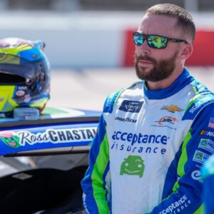 Driver Ross Chastain (19) on pit road during the Great Clips 200 at Darlington Raceway.