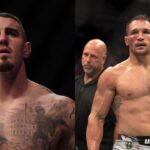 Tom Aspinall (L) and Michael Chandler (R)