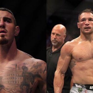 Tom Aspinall (L) and Michael Chandler (R)