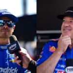 Kyle Larson and Tony Stewart