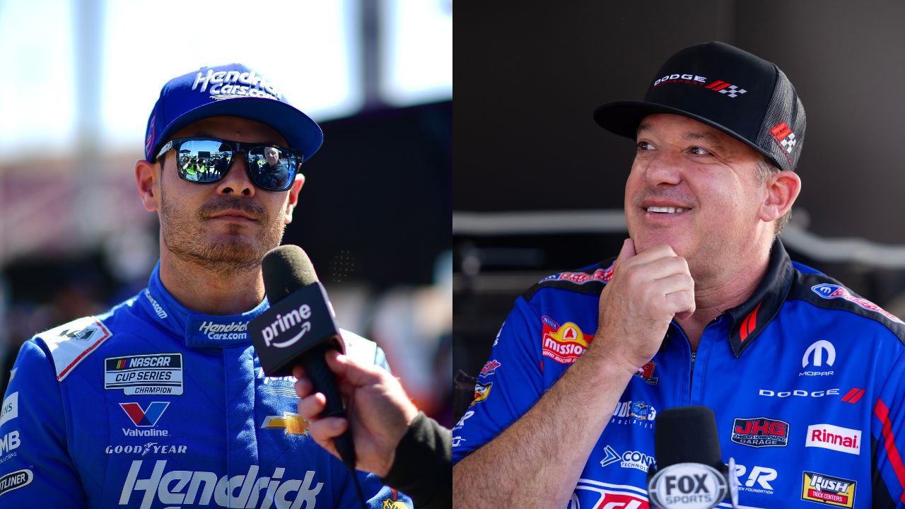 Kyle Larson and Tony Stewart