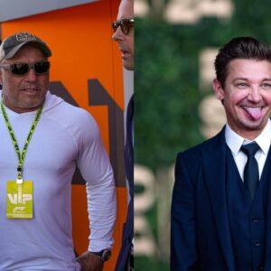 Joe Rogan (L), Jeremy Renner (R)