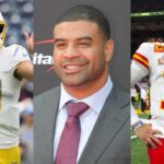Chargers QB Justin Herbert, Shawne Merriman, Patrick Mahomes