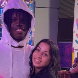 Travis Hunter with Leanna Leanee