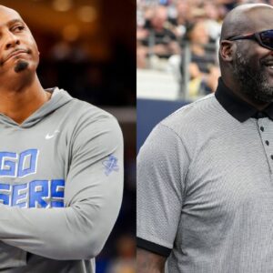 Anfernee "Penny" Hardaway (L) and Shaquille O'Neal (R)