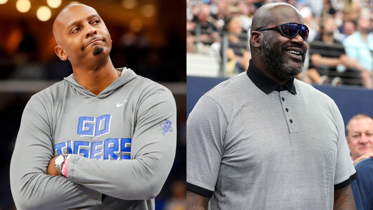 Anfernee "Penny" Hardaway (L) and Shaquille O'Neal (R)