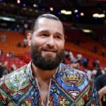 American MMA fighter Jorge Masvidal attends the game between the Miami Heat and the Atlanta Hawks at Miami-Dade Arena.