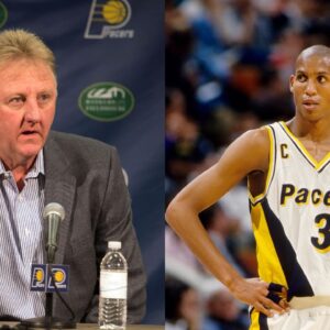Larry Bird and Reggie Miller