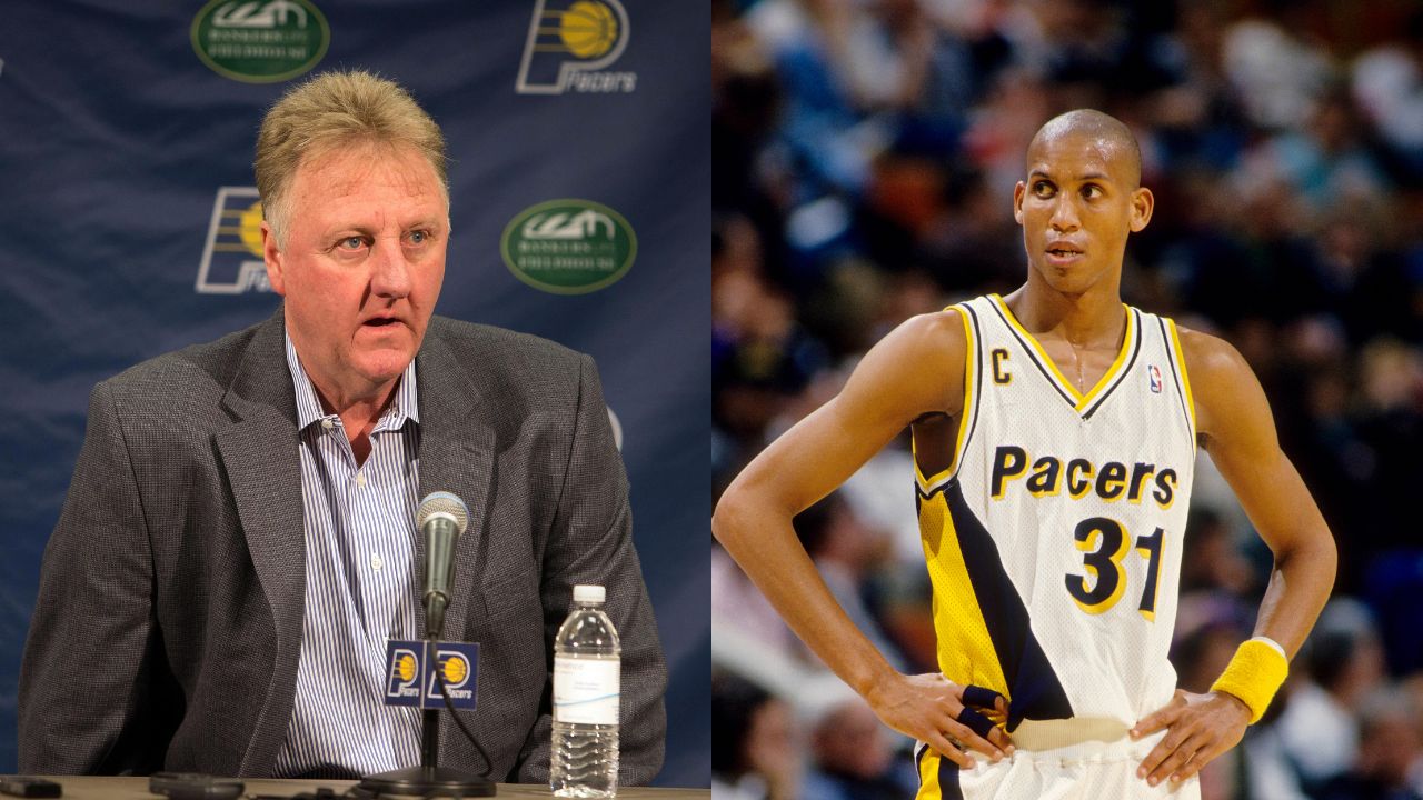 Larry Bird and Reggie Miller