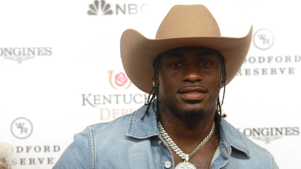 Carolina Panthers football player Xavier Legette on the Kentucky Derby red carpet. May 03, 2025