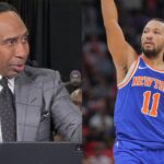 Stephen A. Smith (L) and Jalen Brunson (R)