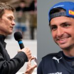 Tom Brady (left), Carlos Sainz (right)