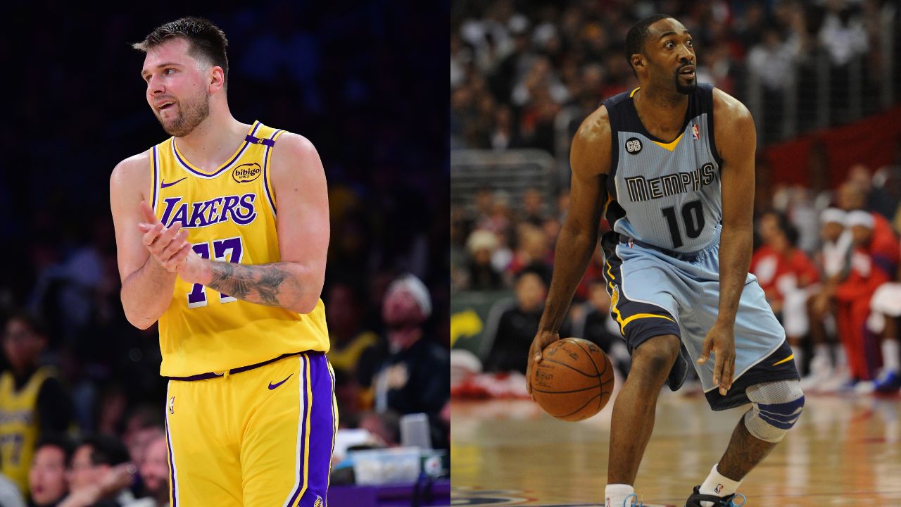 Luka Doncic (L), Gilbert Arenas (R)