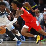 Anthony Edwards and Ja Morant, Wolves v Grizzlies