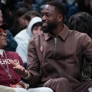 Dwyane Wade and Spike Lee