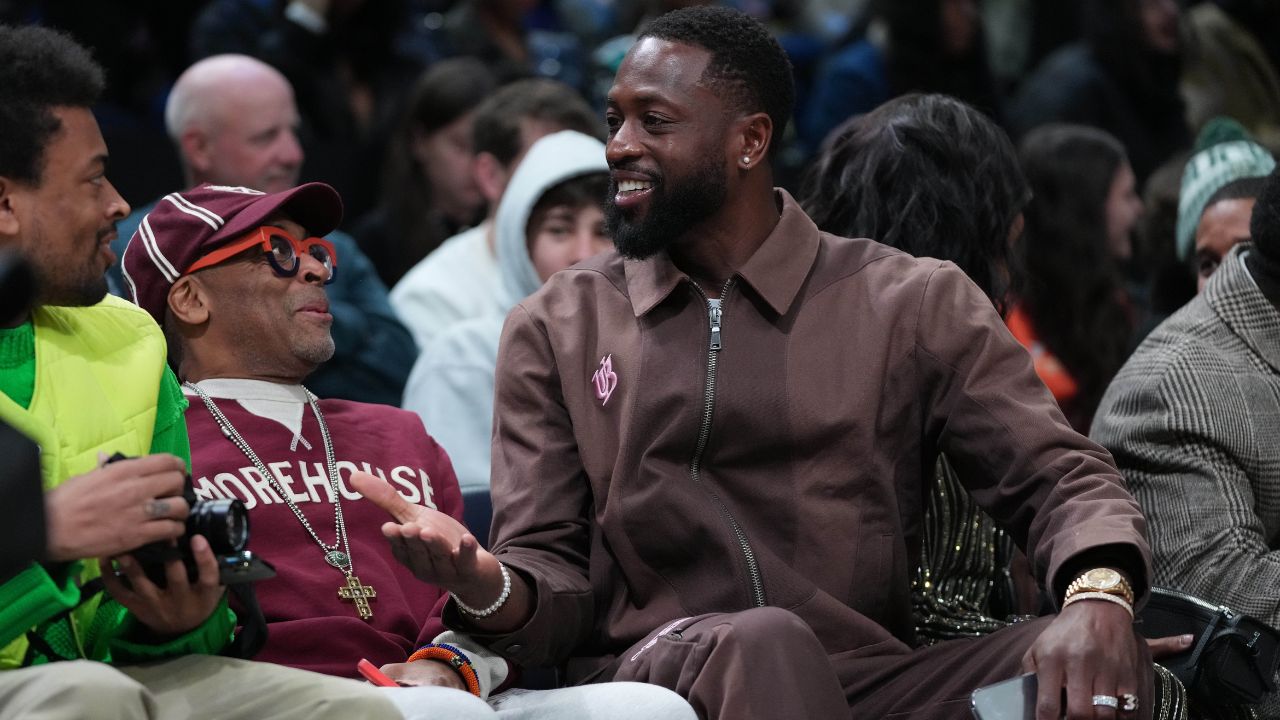 Dwyane Wade and Spike Lee