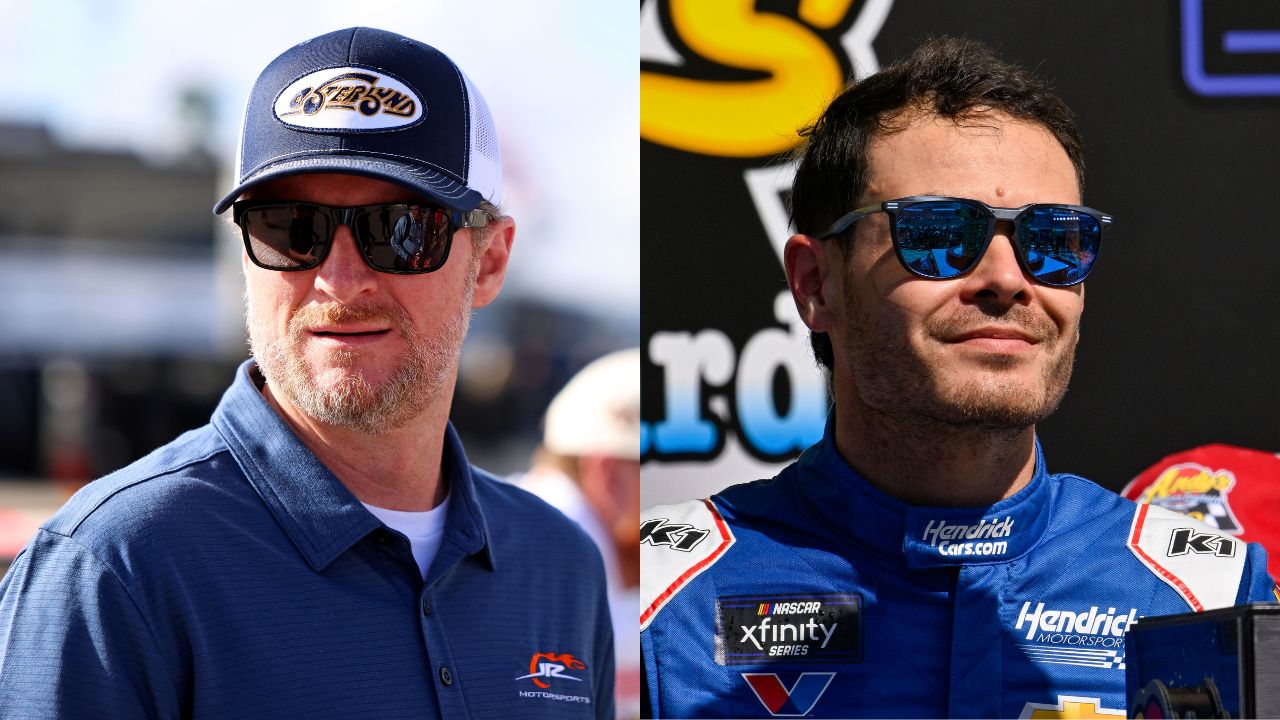 Dale Earnhardt Jr. and Kyle Larson