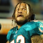 Miami Dolphins linebacker (52) Channing Crowder against the Chicago Bears at Sun Life Stadium.