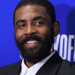 April 24, 2024, Los Angeles, California, USA: Kyrie Irving 11 of the Dallas Mavericks during a press conference