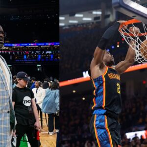 Shaquille O'Neal (L), Shai Gilgeous Alexander (R)