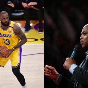 LeBron James (L), Charles Barkley (R)