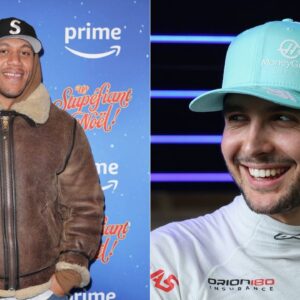 Ciryl Gane (L) and Esteban Ocon (R)