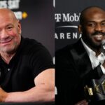 Dana White (L), Jon Jones (R)