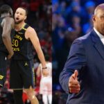 Draymond Green and Stephen Curry(L), Charles Barkley(R)