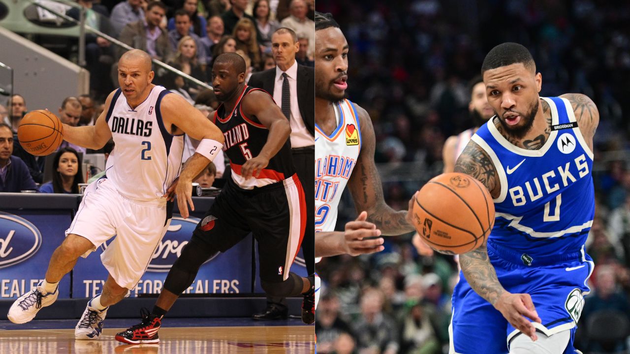 Jason Kidd (L) and Damian Lillard (R)