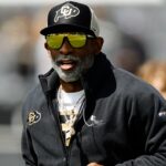 Apr 19, 2025; Boulder, CO, USA; Colorado Buffaloes head coach Deion Sanders during the spring game at Folsom Field.