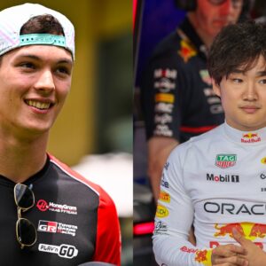 Oliver Bearman (L) and Yuki Tsunoda (R)