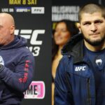 Joe Rogan (L), Khabib Nurmagomedov (R)